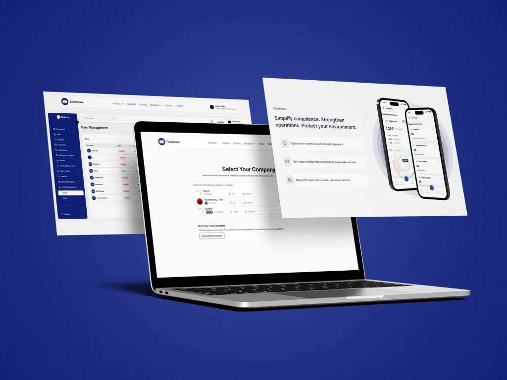 TankAware product interface