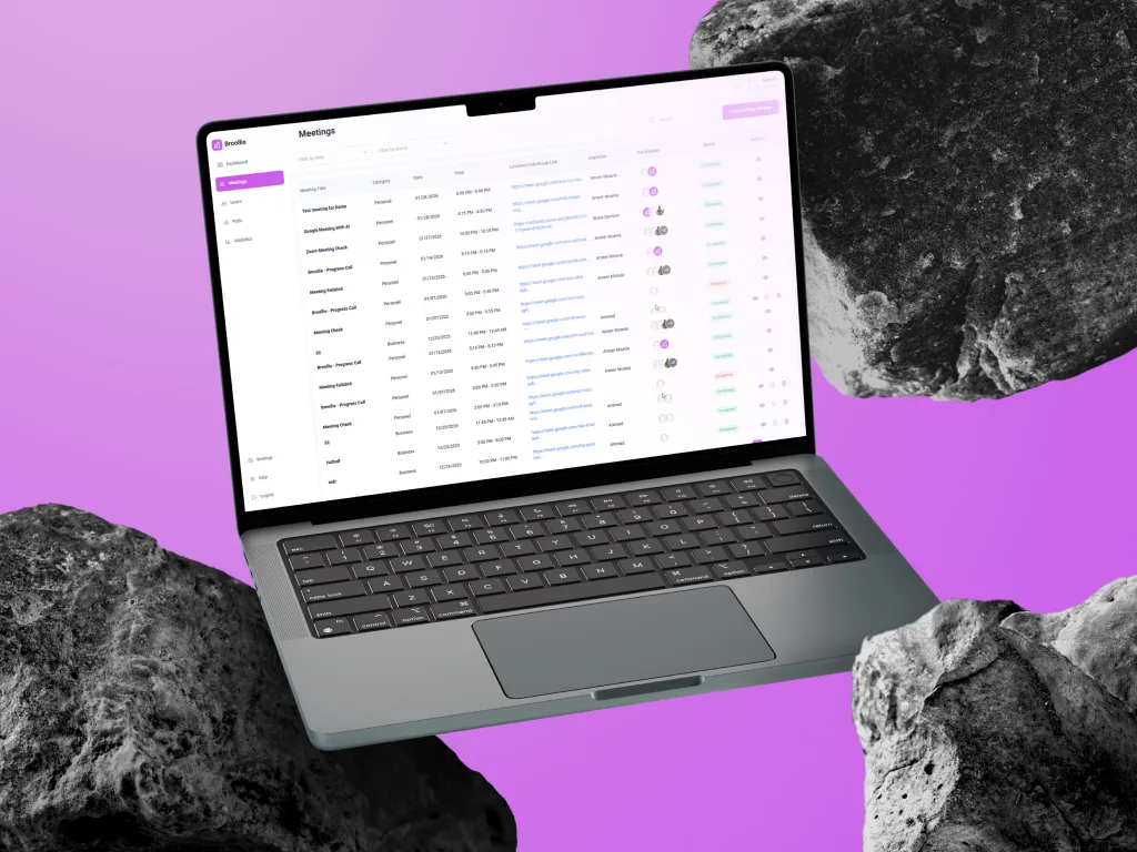 Broollie product interface