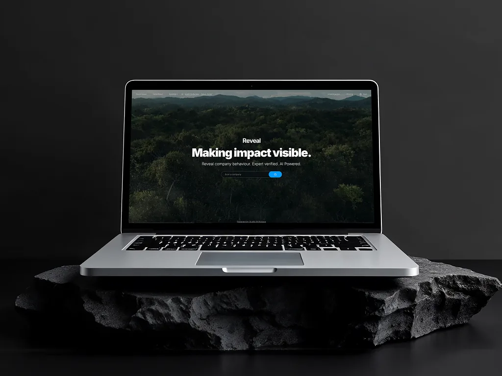 Reveal company scanner homepage