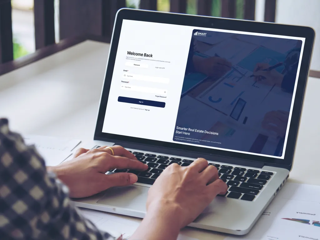 SmartREI investor sign-in screen