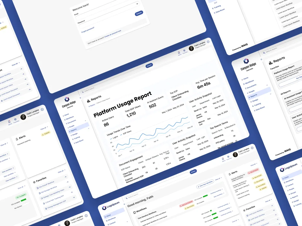 WAIQ product interface